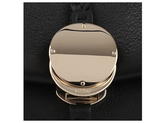 Chloé Mini borsa a spalla morbida in pelle grana PENELOPE Nero - vista 9