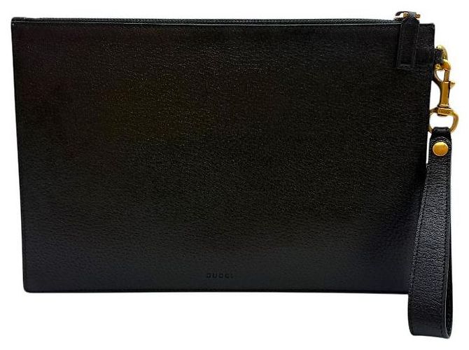 Gucci Clutch in pelle GG Marmont per donne Nero - vista 4