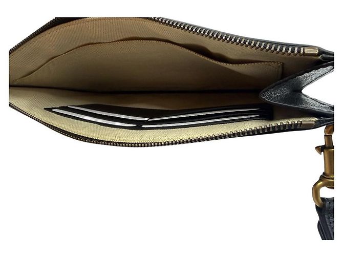 Gucci Clutch in pelle GG Marmont per donne Nero - vista 6