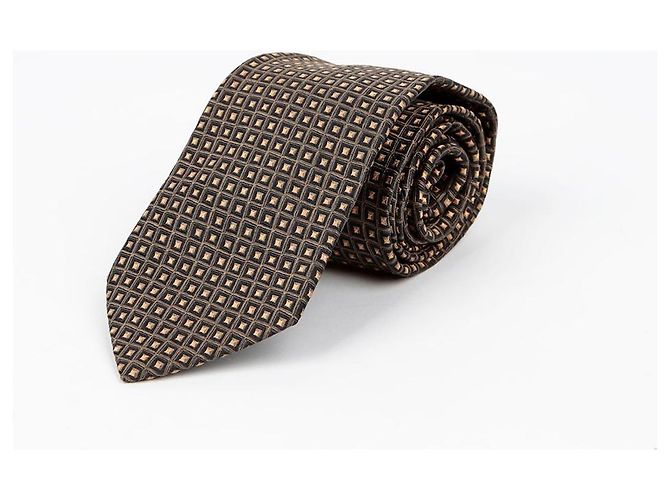 Salvatore Ferragamo Diamond Pattern Tie Black - view 2