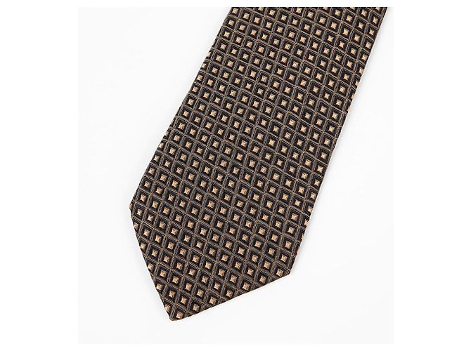 Salvatore Ferragamo Diamond Pattern Tie Black - view 3