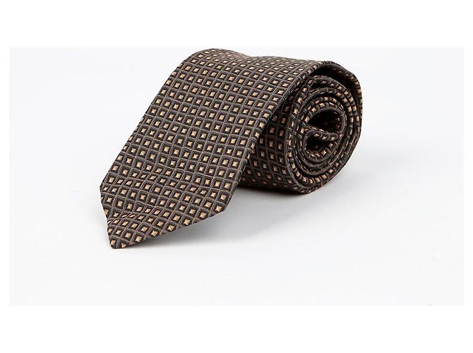 Salvatore Ferragamo Diamond Pattern Tie Black - view 2