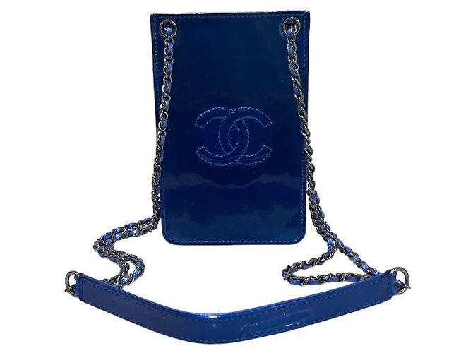 Chanel Borsa a tracolla con supporto per telefono brevettato Serie Blu - vista 2