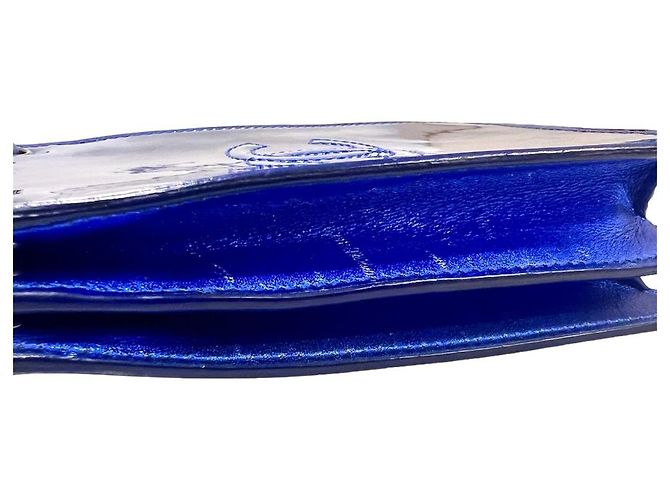 Chanel Borsa a tracolla con supporto per telefono brevettato Serie Blu - vista 7