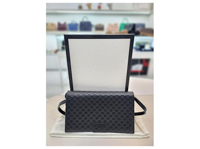 Gucci Mini borsa a tracolla Micro Shima Nero - vista 2