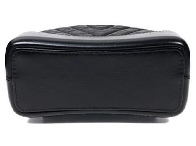 Chanel Schwarzer Chevron Gabrielle Rucksack - Ansicht 4
