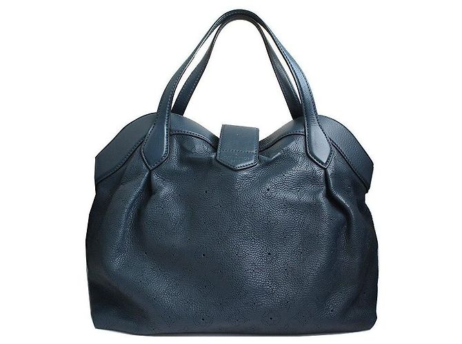 Louis Vuitton Mahina Goldfarbene Tilblue Tragetasche Blau - Ansicht 3