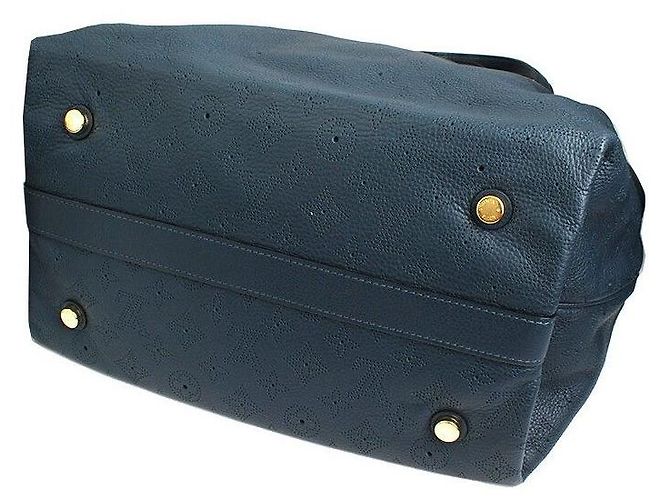 Louis Vuitton Mahina Goldfarbene Tilblue Tragetasche Blau - Ansicht 4