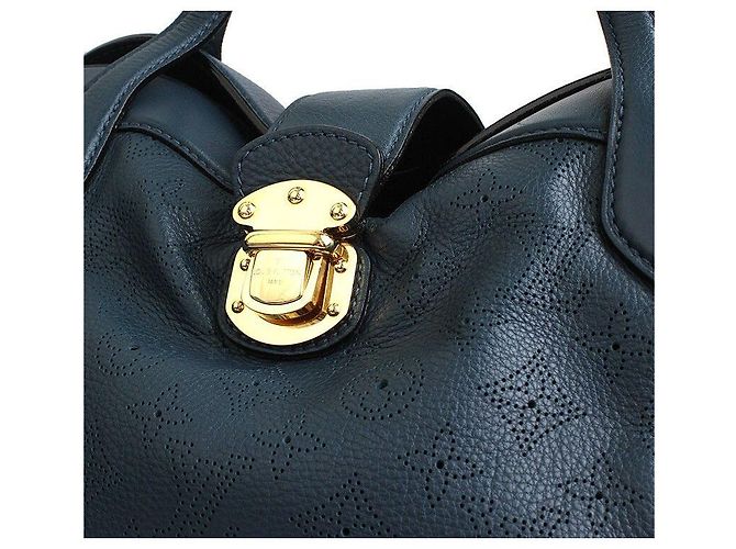 Louis Vuitton Mahina Goldfarbene Tilblue Tragetasche Blau - Ansicht 6