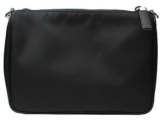 Prada Borsa a tracolla in tessuto Re-Nylon Nero - vista 2