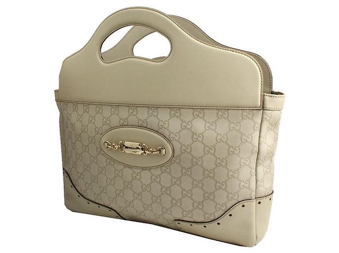 Gucci Sima Ivory Tragetasche Weiß - Ansicht 2