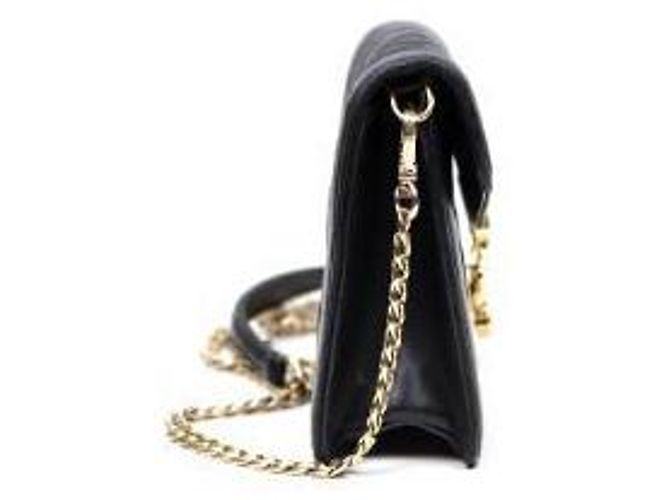 Miu Miu Borsa a tracolla matelassé nera con catena - vista 2