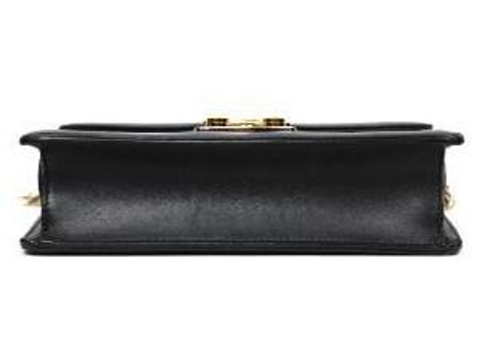 Miu Miu Borsa a tracolla matelassé nera con catena - vista 4