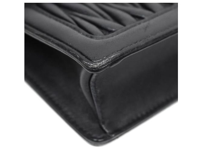 Miu Miu Borsa a tracolla matelassé nera con catena - vista 8