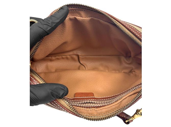 Céline Bolso cruzado Mackadam Castaño - vista 5