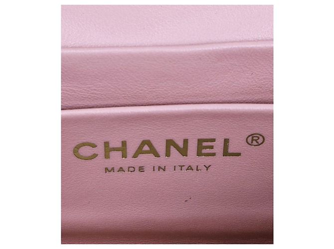 Chanel Borsa Vanity in shearling rosa - vista 6