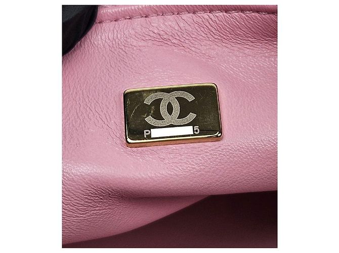 Chanel Borsa Vanity in shearling rosa - vista 7