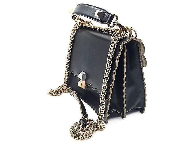 Fendi Borsa a spalla Can-I con manico superiore Nero - vista 2