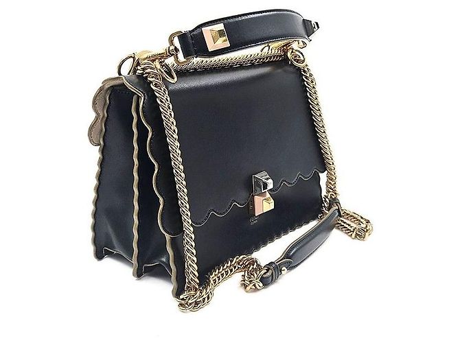 Fendi Borsa a spalla Can-I con manico superiore Nero - vista 3