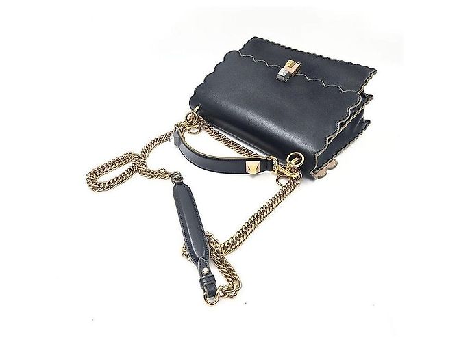 Fendi Borsa a spalla Can-I con manico superiore Nero - vista 5
