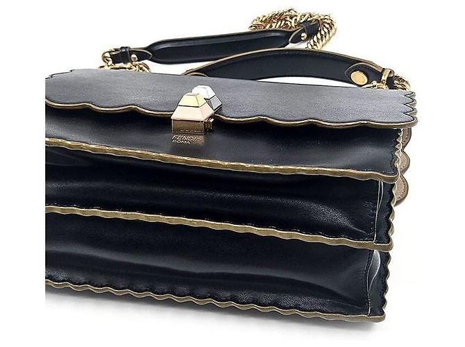 Fendi Borsa a spalla Can-I con manico superiore Nero - vista 6