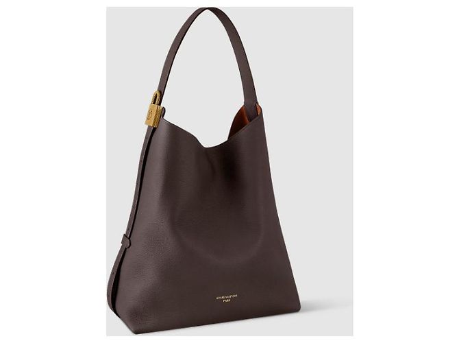 Sarah Louis Vuitton Low Key Hobo MM Nero Pelle di Vitello - vista 3