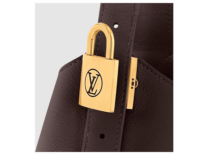 Sarah Louis Vuitton Low Key Hobo MM Nero Pelle di Vitello - vista 5