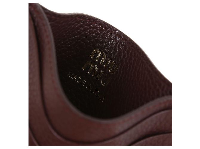 Miu Miu Kartenhalter aus goldfarbenem Metall mit Logo Golden - Ansicht 6