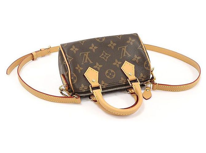 Louis Vuitton Nano Speedy aus Monogramm-Canvas Braun - Ansicht 4