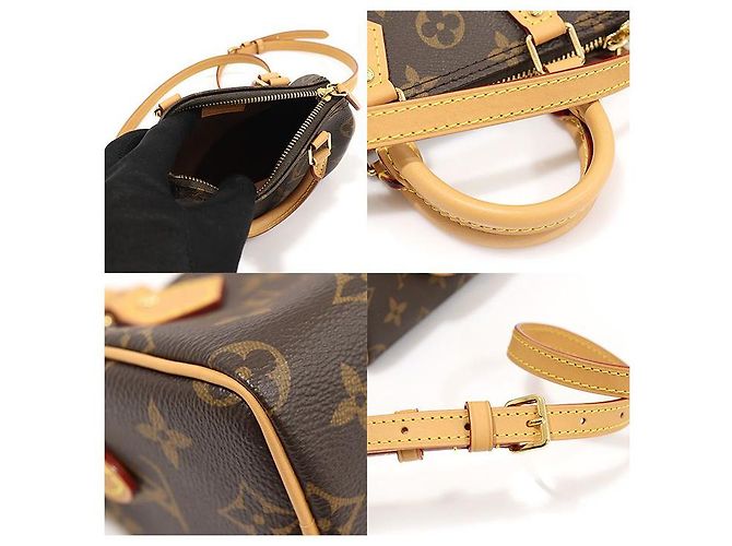 Louis Vuitton Nano Speedy aus Monogramm-Canvas Braun - Ansicht 6