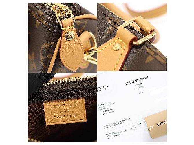 Louis Vuitton Nano Speedy aus Monogramm-Canvas Braun - Ansicht 7