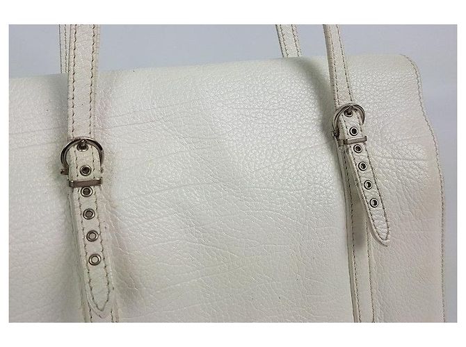Salvatore Ferragamo Borsa a spalla in pelle bianca - vista 2
