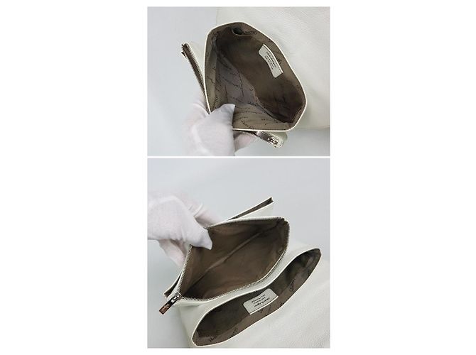 Salvatore Ferragamo Borsa a spalla in pelle bianca - vista 9