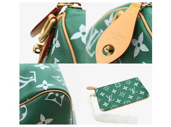 Louis Vuitton Bandoliera Speedy Monogram Verde Ver. - vista 7