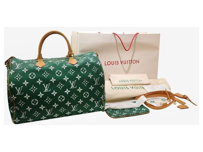 Louis Vuitton Bandoliera Speedy Monogram Verde Ver. - vista 8