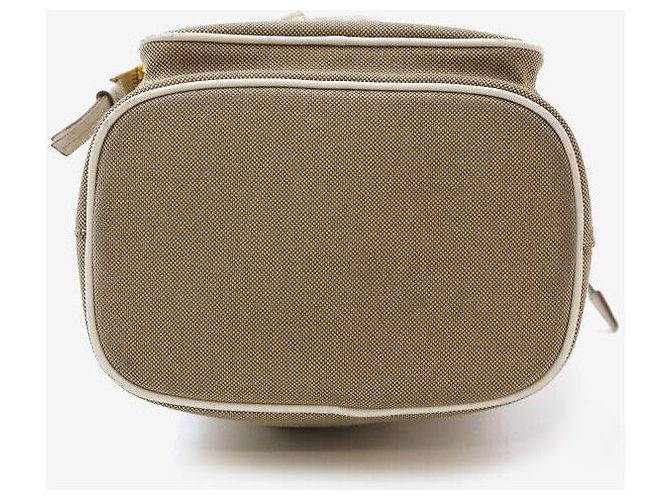Prada Beige Jacquard Bucket Bag mit Logo - Ansicht 4