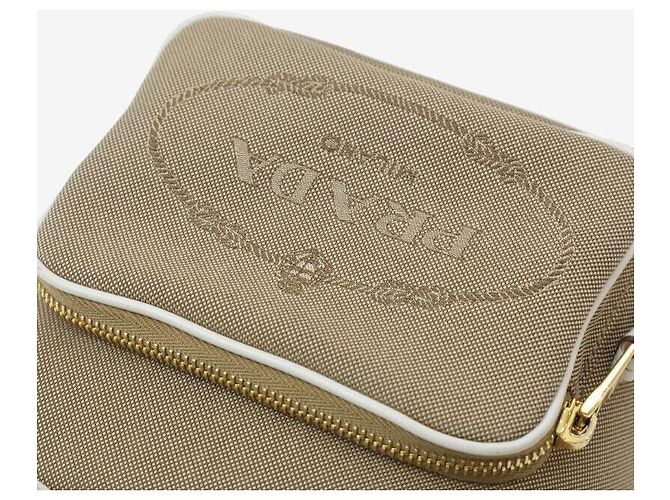 Prada Beige Jacquard Bucket Bag mit Logo - Ansicht 5