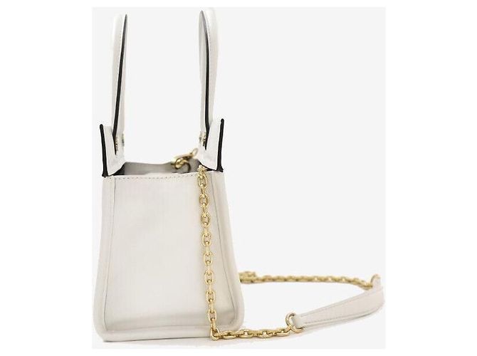 Miu Miu Borsa a spalla con logo ricamato bianca Bianco - vista 2