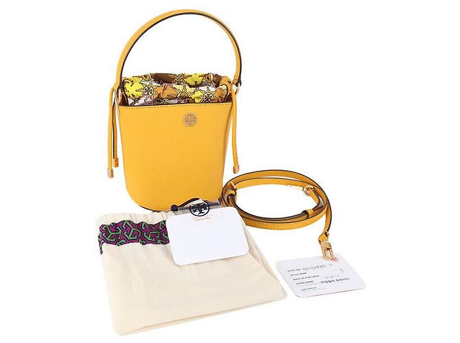 Tory Burch Emerson Mini Eimer Tasche Gelb - Ansicht 8