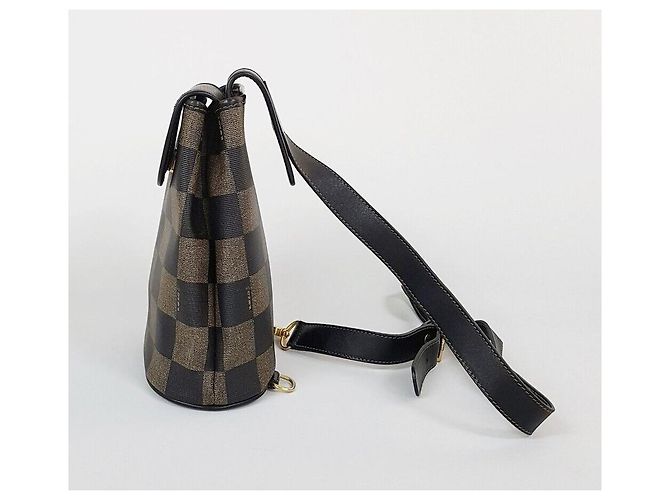 Fendi Zaino Slingback Vintage Peek Nero - vista 4