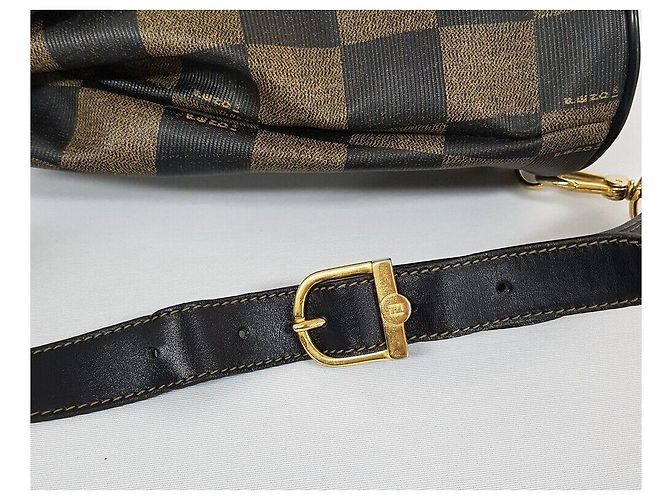 Fendi Zaino Slingback Vintage Peek Nero - vista 7