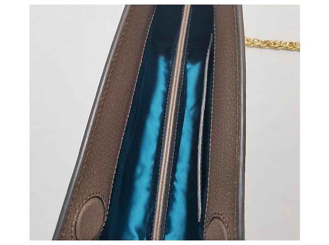 Borsa a tracolla Gucci Ophidia GG Small Chain Marrone - vista 8