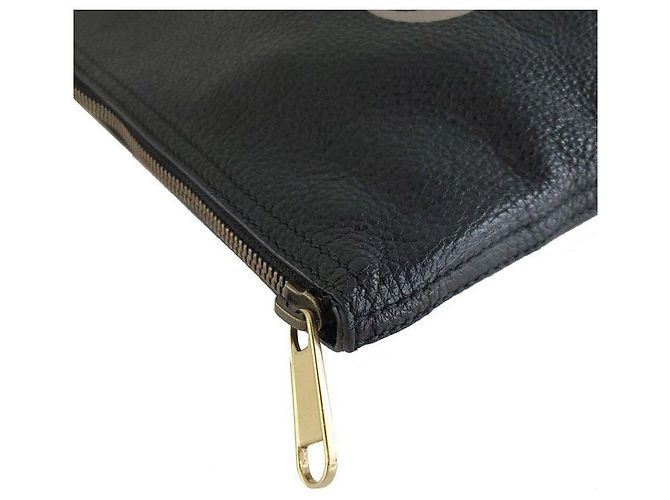 Gucci Medium Portfolio aus Leder mit Logo Schwarz - Ansicht 4
