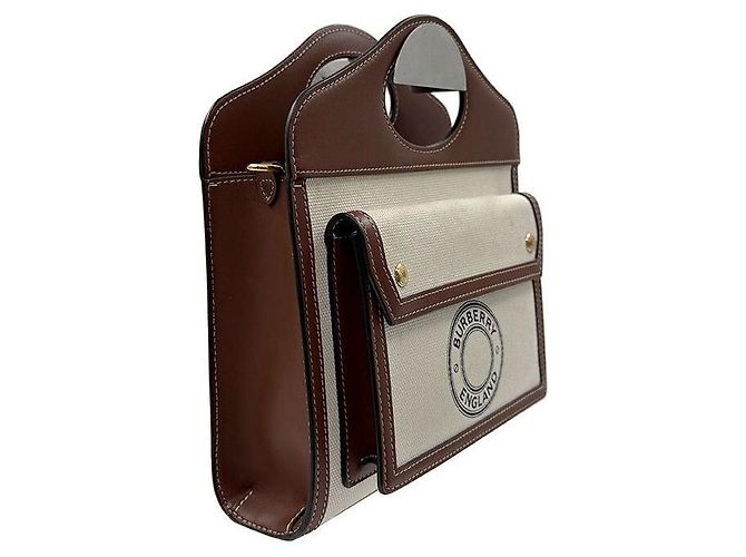 Burberry Mini borsa a mano e borsa a spalla Hosperi Marrone - vista 3