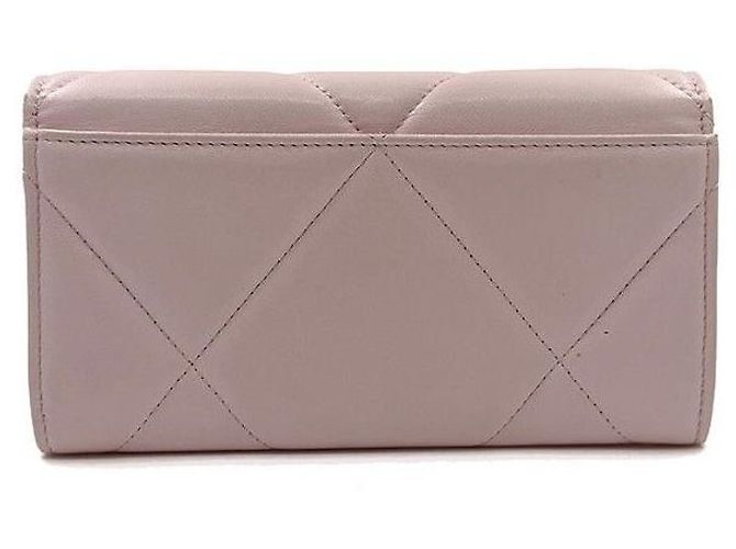 Chanel Cartera larga de piel de cordero Rosa - vista 4