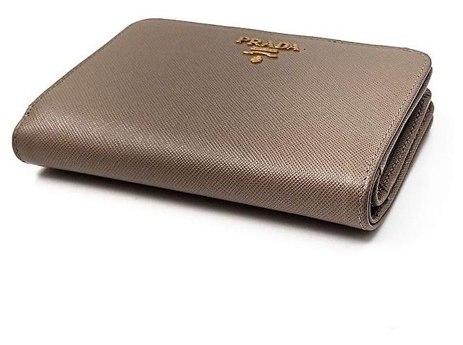 Prada Portafoglio Compatto Saffiano - vista 3