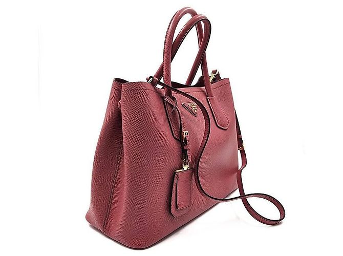 Prada Saffiano Double Bag Pink - Ansicht 3