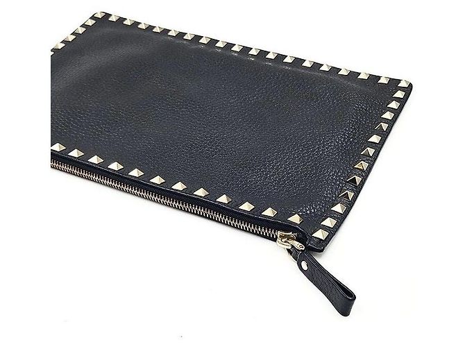 Valentino Clutch Rockstud Negro - vista 2