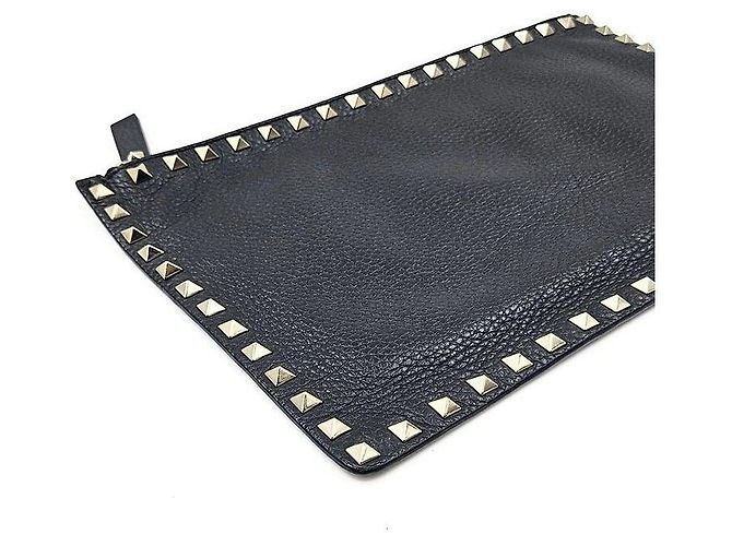 Valentino Clutch Rockstud Negro - vista 3