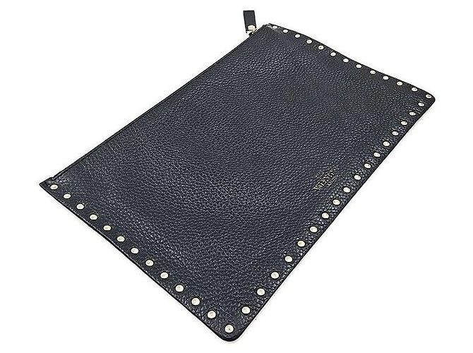 Valentino Clutch Rockstud Negro - vista 5
